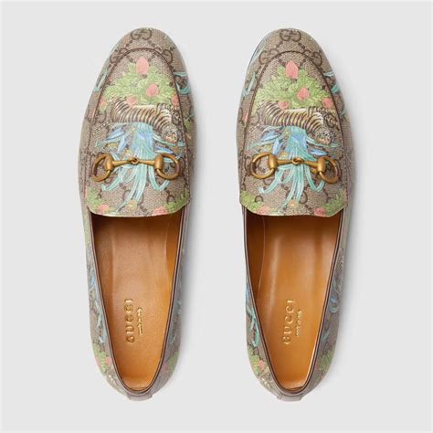 gucci tiger women's jordaan loafer|Gucci jordaan loafer fur.